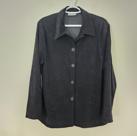 East West Fashions Black Button Up - Picture 2 of 6